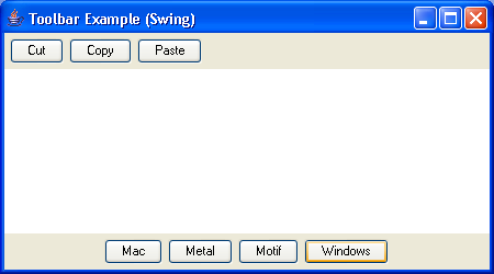 The Swing-ified button example