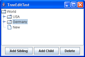 This program demonstrates tree editing.