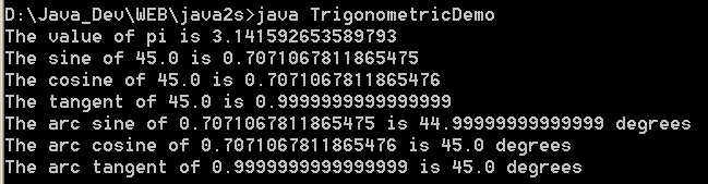 Trigonometric Demo