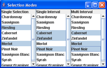 Triple List from same data array