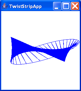 TwistStripApp demonstrates back face culling