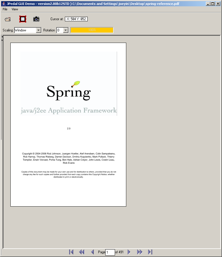 PDF document viewer