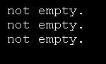 Anything with a non-zero length is true, empty sequences are false