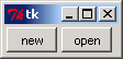 Buttons on a toolbar