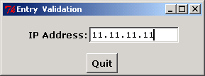 EntryValidation: IP address