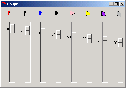 Gauge made from Pmw.MegaWidget