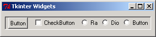 Layout button in a row with different padx