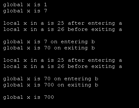 Local and global Scoping example.