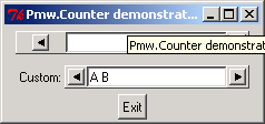 Pmw.Counter: custom and not custom