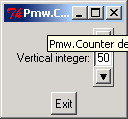 Pmw.Counter: vertical 