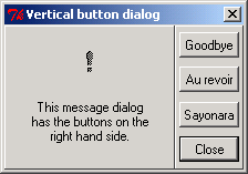 Pmw MessageDialog: has the buttons on the right hand side