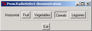 Pmw RadioSelect: toggle button group