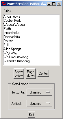 Pmw ScrolledListBox: scroll mode