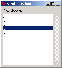 Pmw ScrolledListBox: selection event and item properties