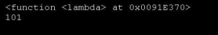 Return a lambda function