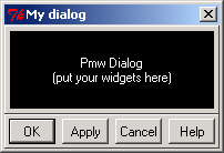 Show application modal dialog