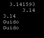 String Output Width and Precision