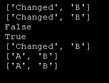 Strings (and numbers and tuples) are immutable