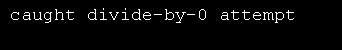 ZeroDivisionError Demo