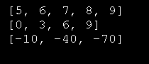 range function with steps