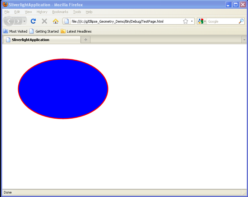 Ellipse Geometry Demo