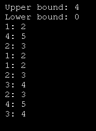 Array Upper Bound and Lower Bound