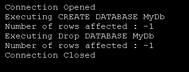 Create a Database through SqlConnection