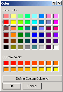 Customized Color Dialog