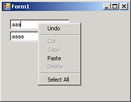 Disable the Context Menu for a TextBox