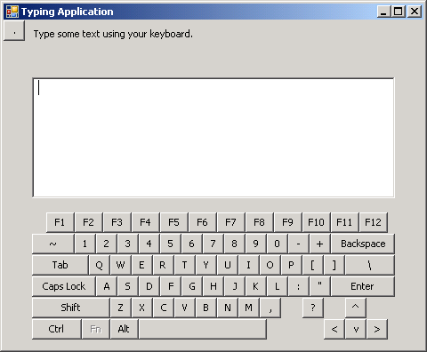 Display key event in Fake Keyboard