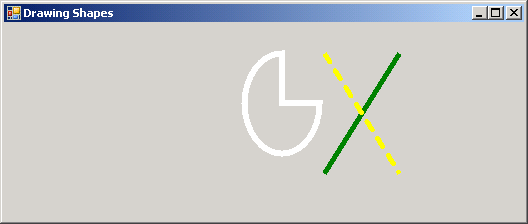 Draw Colorful Line and Dash Line