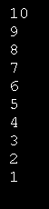 For Loop with negative step