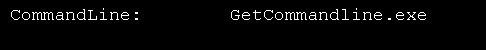 Get Command line