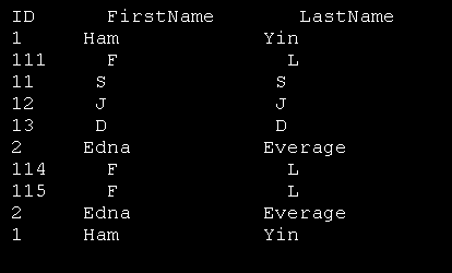 Get data from 'Select' command