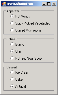 Group RadioButton