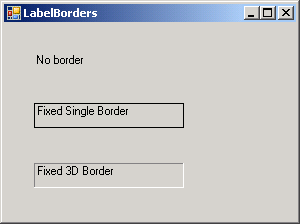 Label Border Demo