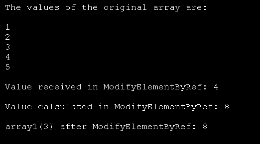 Modify Array Element By Reference 
