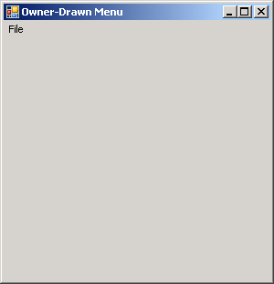 Owner draw Menu with selection highlight
