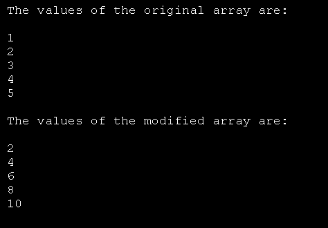 Passing arrays and individual array elements to procedures