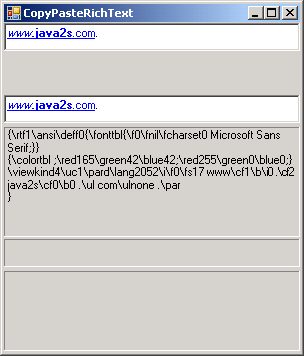 Paste Data from clipboard to a Label using DataFormats.Rtf