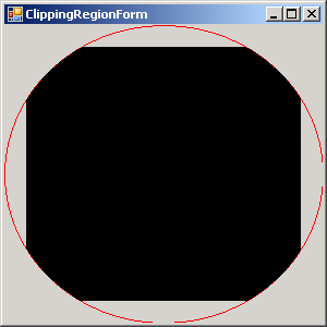 Rectangle clipped to Ellipse