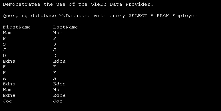 SQL Server Data Provider