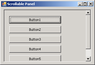 Scrollable Panel