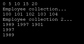 Store Objects in Collection and retrieve