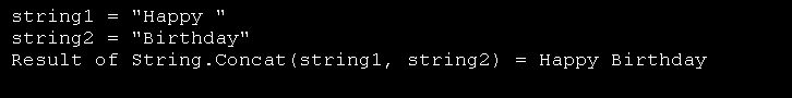 String class Concat method
