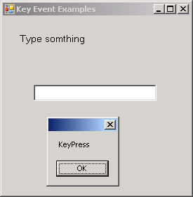 TextBox KeyPressed Event