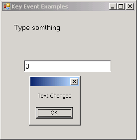 TextBox Text changed event