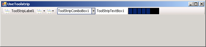 Tool strip controls