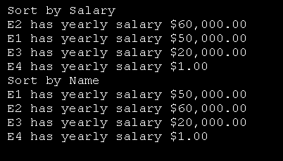 Use IComparer to sort by different properties