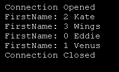 Use OleDbDataReader to read data from 'select' command